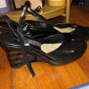 Via Spiga Genuine Leather Black Sandals ❗️